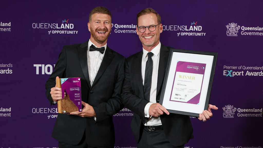 Hall honoured at Export Awards