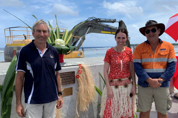 Jacinda Ardern unveils Aussie-built infrastructure